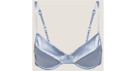 miu miu satin bra|Cloudy Gray Satin Bra .